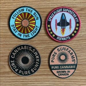 FREE after $20 / am Set of Four Embroidered Patches